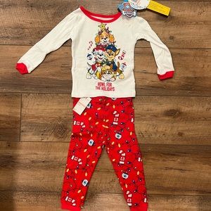 NWT Nickelodeon Paw Patrol Toddler Pajamas, 2T